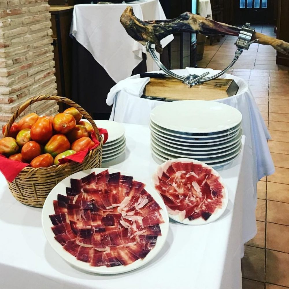 Platos de Jamón ibérico de bellota Restaurante Puerta de Murcia