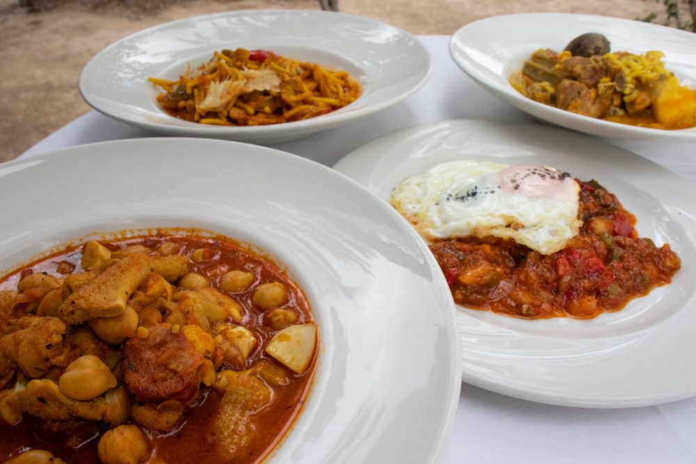 Selección de platos tradicionales de la Región de Murcia